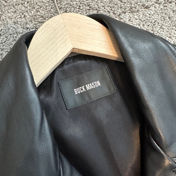 Buck Mason BRUISER LEATHER MOTO JACKET *NWOT* - Picture 7 of 7